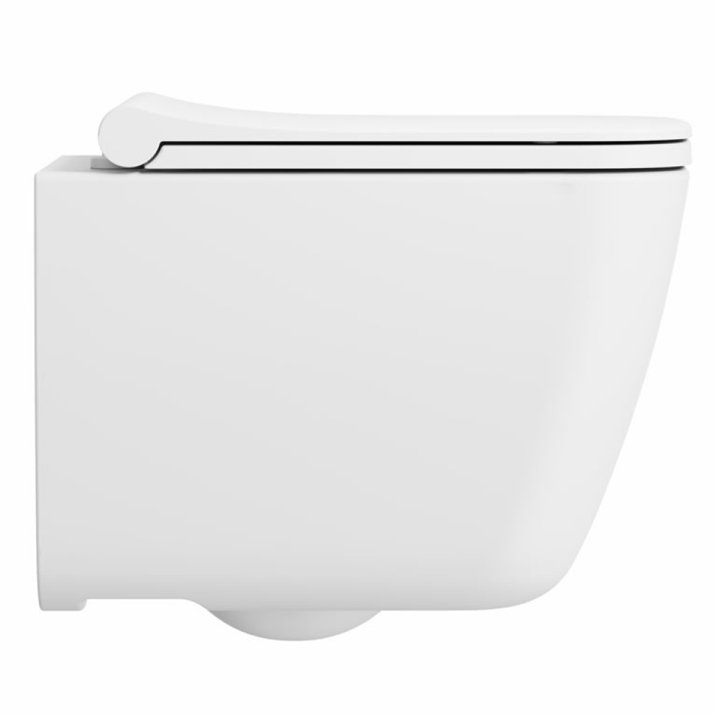 Cutout image of Crosswater Libra Matt White Short Projection Wall-Hung Toilet